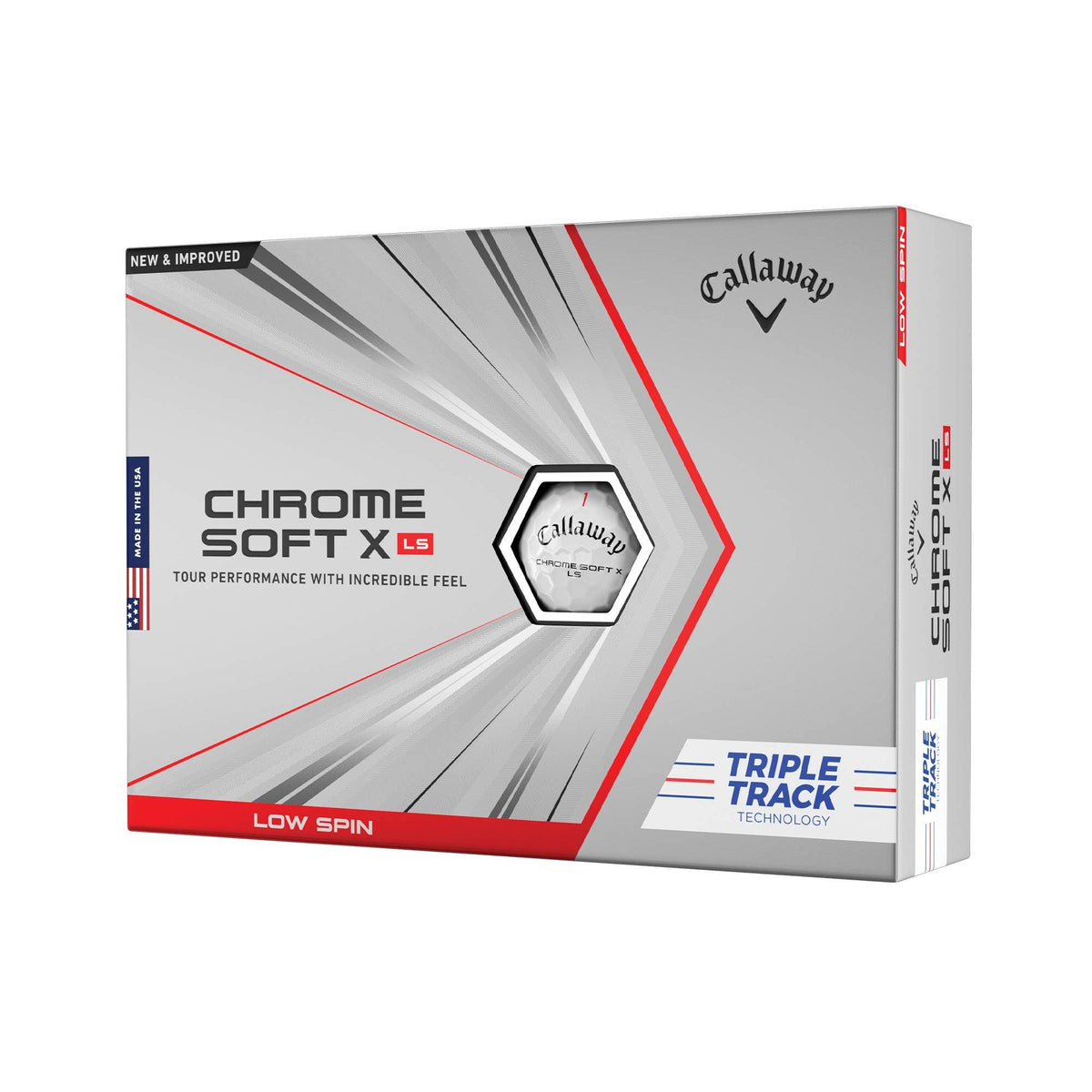 White Triple Track Golf Balls Q189735
