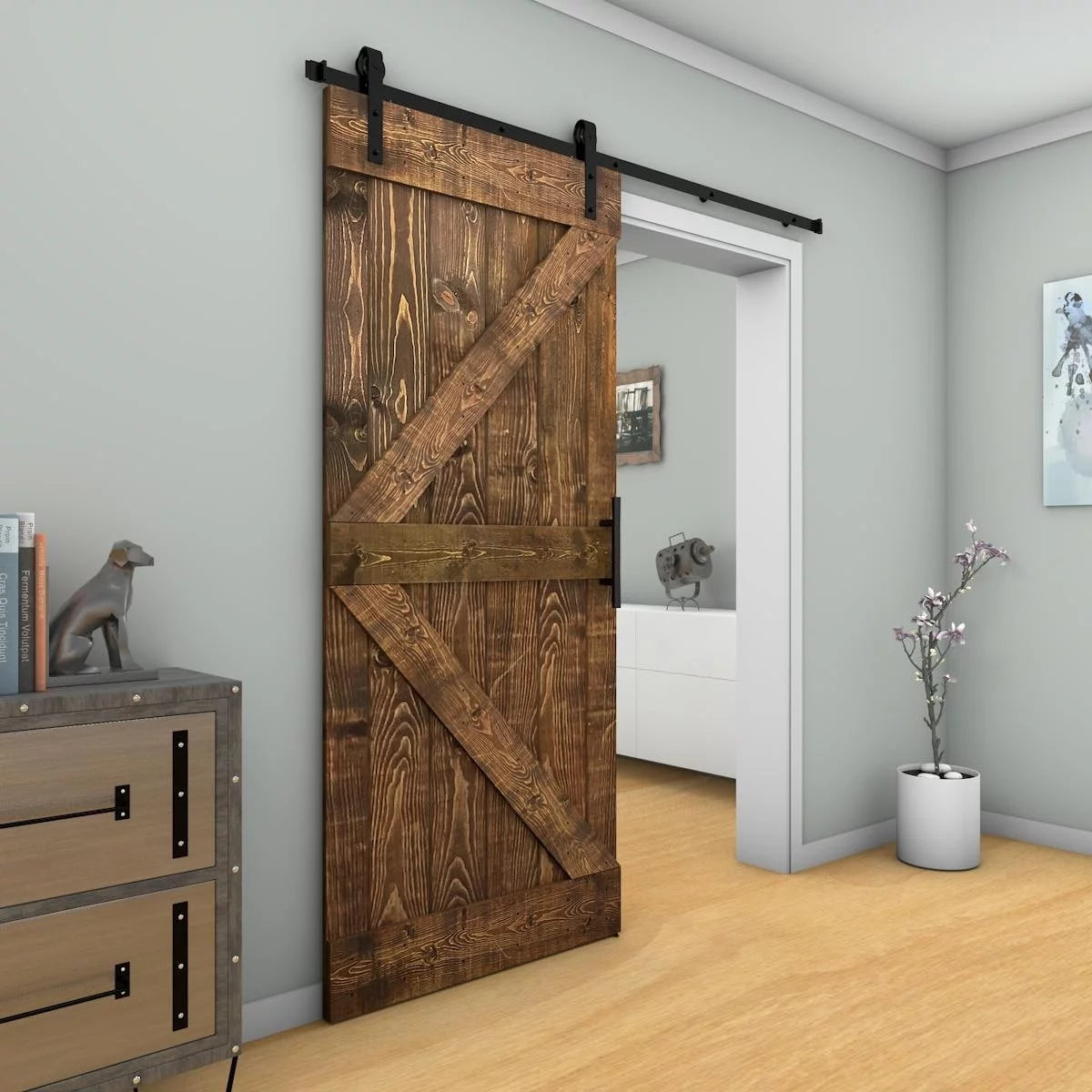 Grey Cashmere 36X84 Barn Door U46187