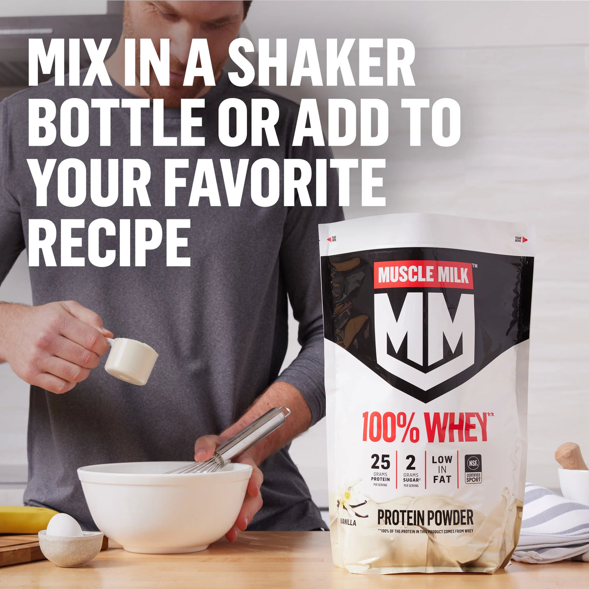 Vanilla Whey Protein Powder, 5 Pound, 66 Servings A151