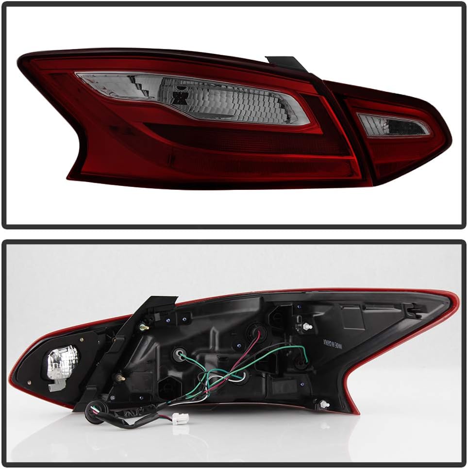 Red Smoke Tail Lights Brake Lamps 4pcs Set W592