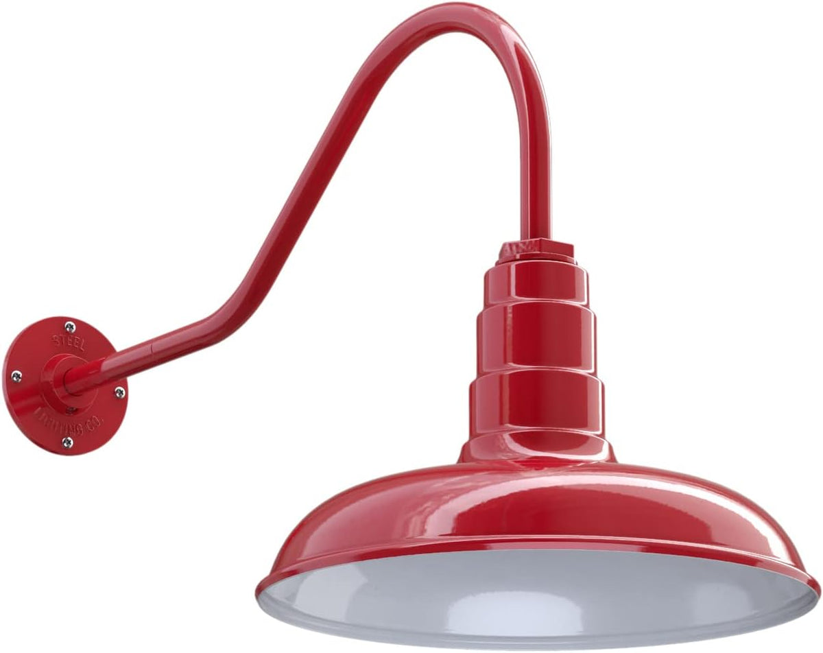 14 inch Dome 16 inch Gooseneck Outdoor Wall Mounted Barn Light C371272