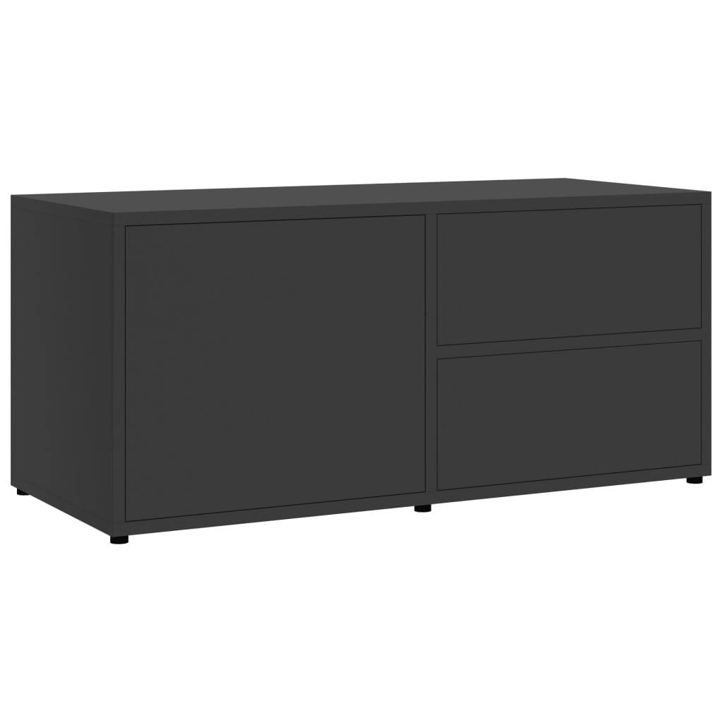 Black Chipboard TV Cabinet T63293