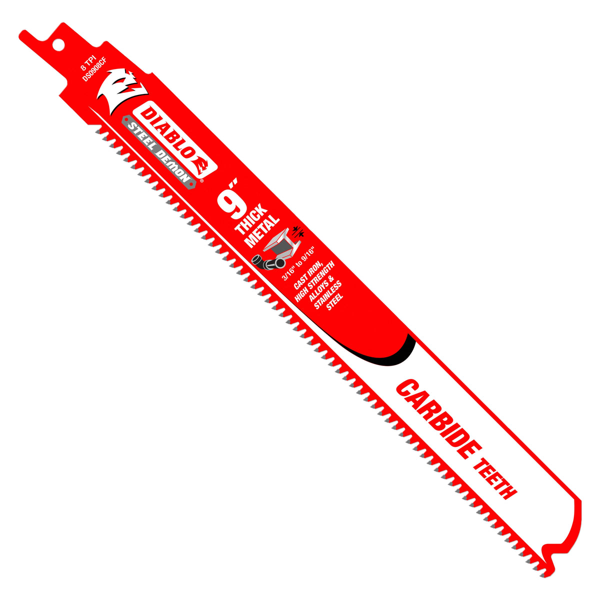 9 Carbide Tipped Reciprocating Saw Blade S4610