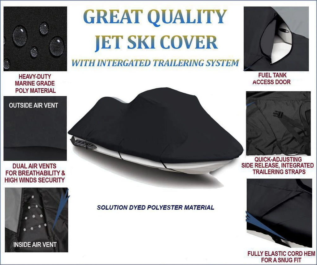 Black 600D Jet Ski Cover X749