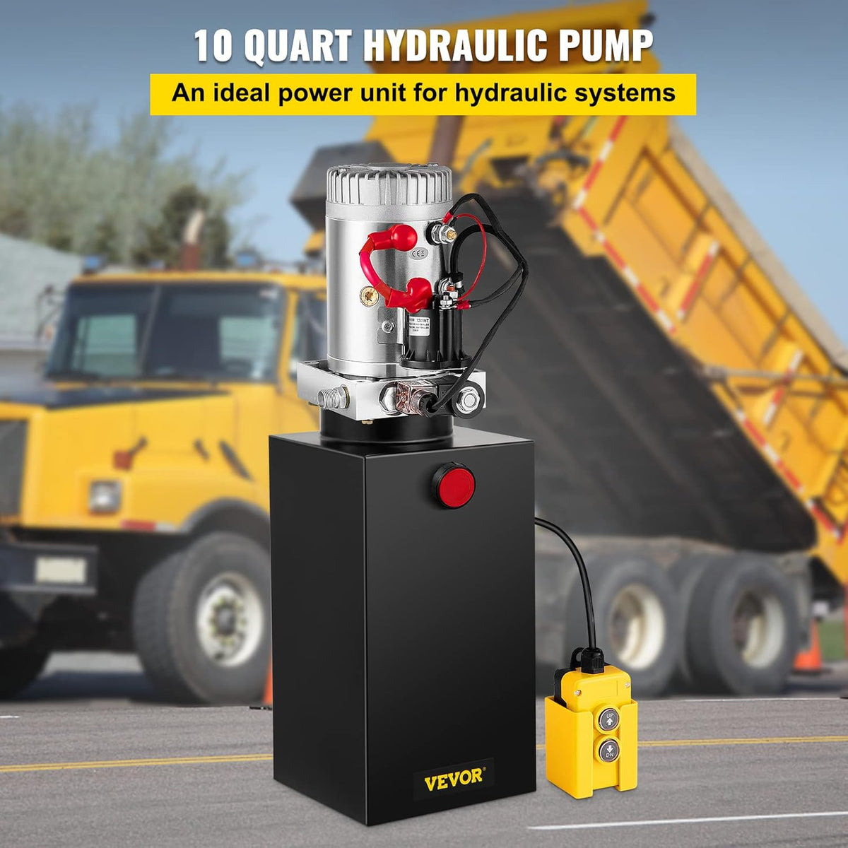 10 Quart 12V DC Single Acting Hydraulic Pump P138