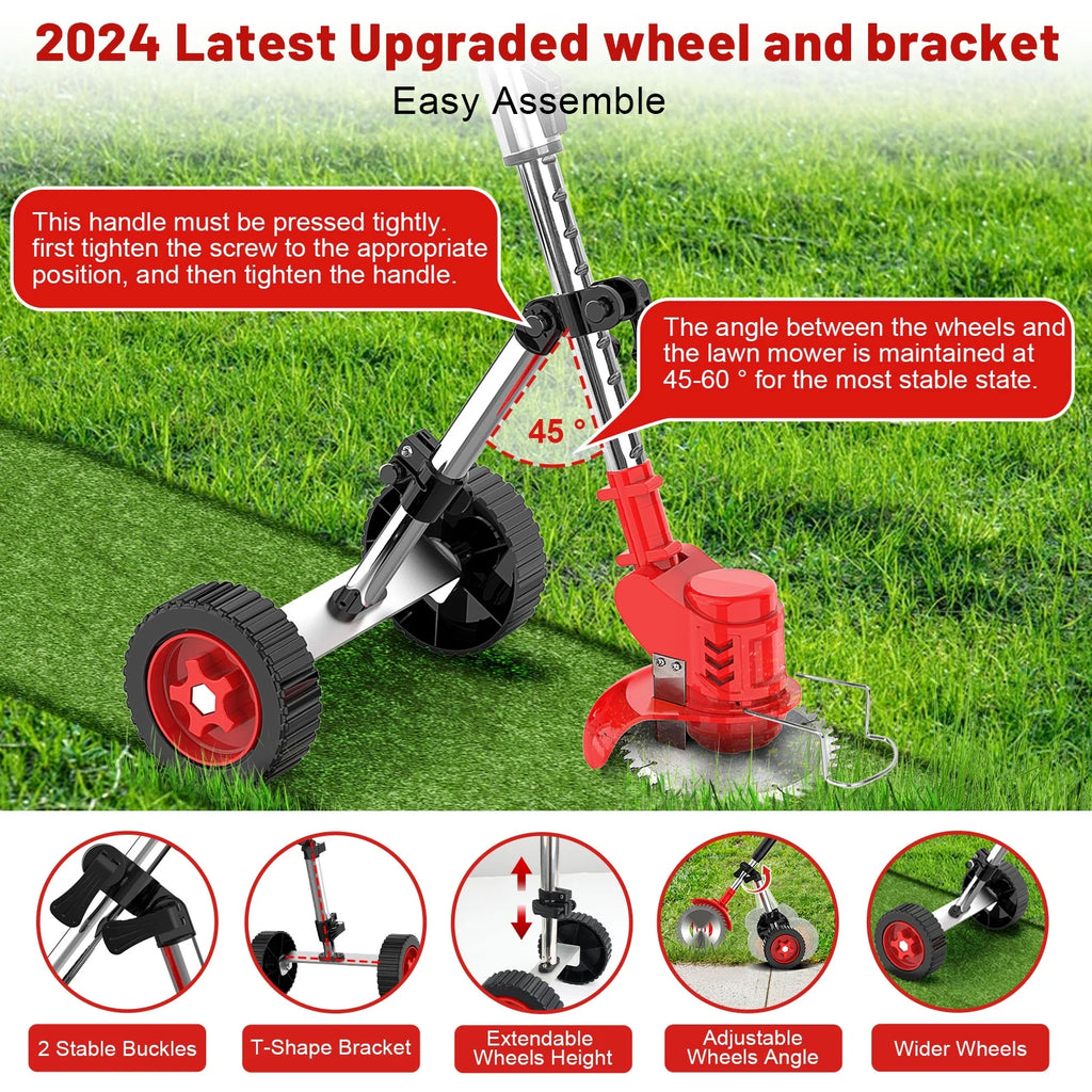 Cordless Electric Grass Trimmer & Edger 6 inch 3-in-1 Y97214