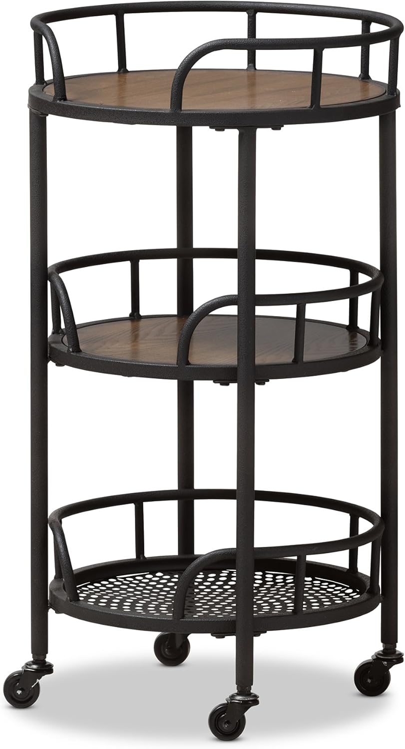 Black/Walnut Brown Trolleys & Carts H63611