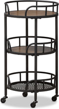 Black/Walnut Brown Trolleys & Carts H63611