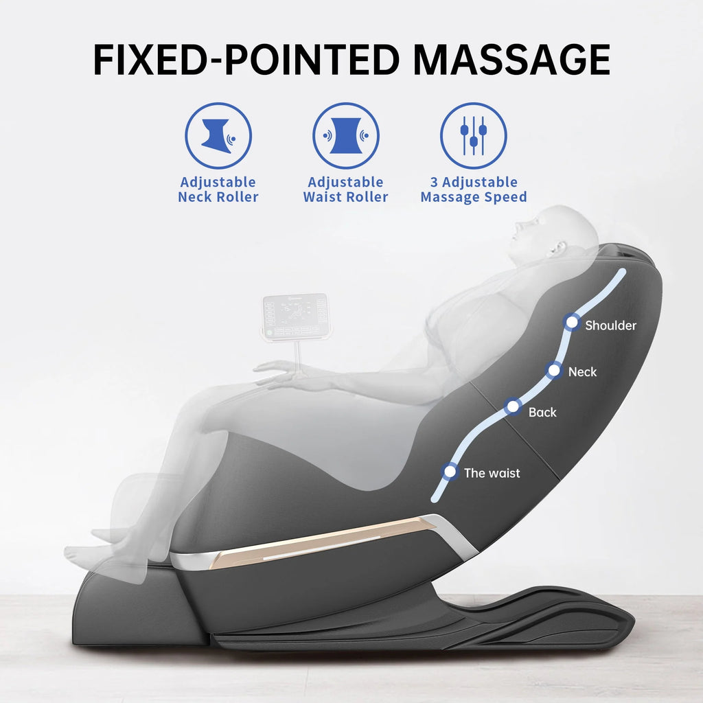 Black Zero Gravity Electric Massage Chair V807513