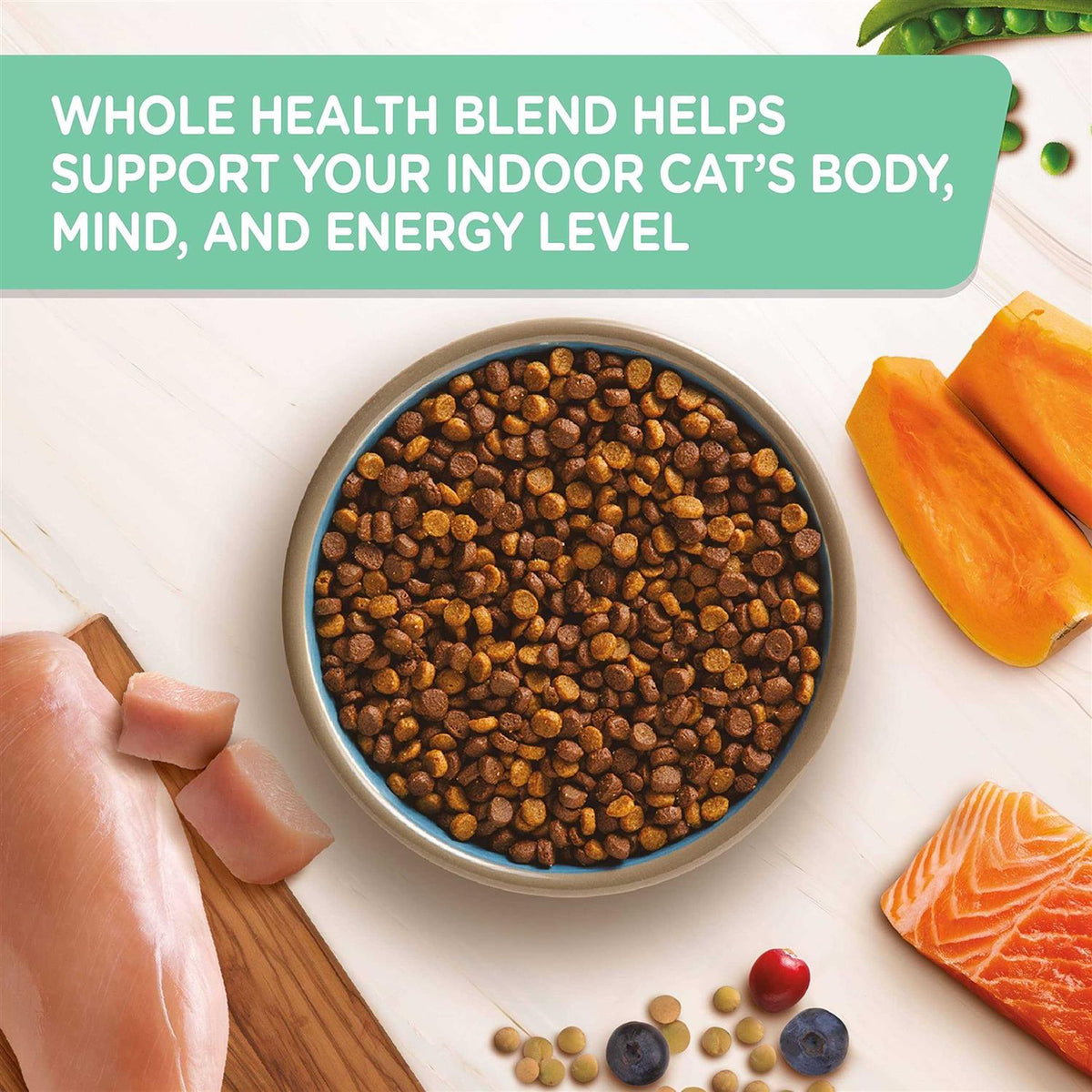 Chicken with Lentils & Salmon Dry Cat Food Q15459