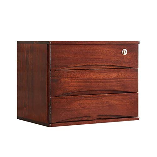 Solid Wood File Cabinet with Lock S381