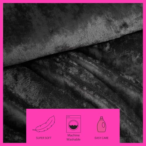 Velvet Solid Pink Full/Queen Comforter Set Q148
