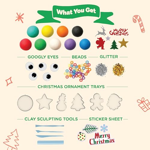 Air Dry Clay Ornament DIY Set J6624