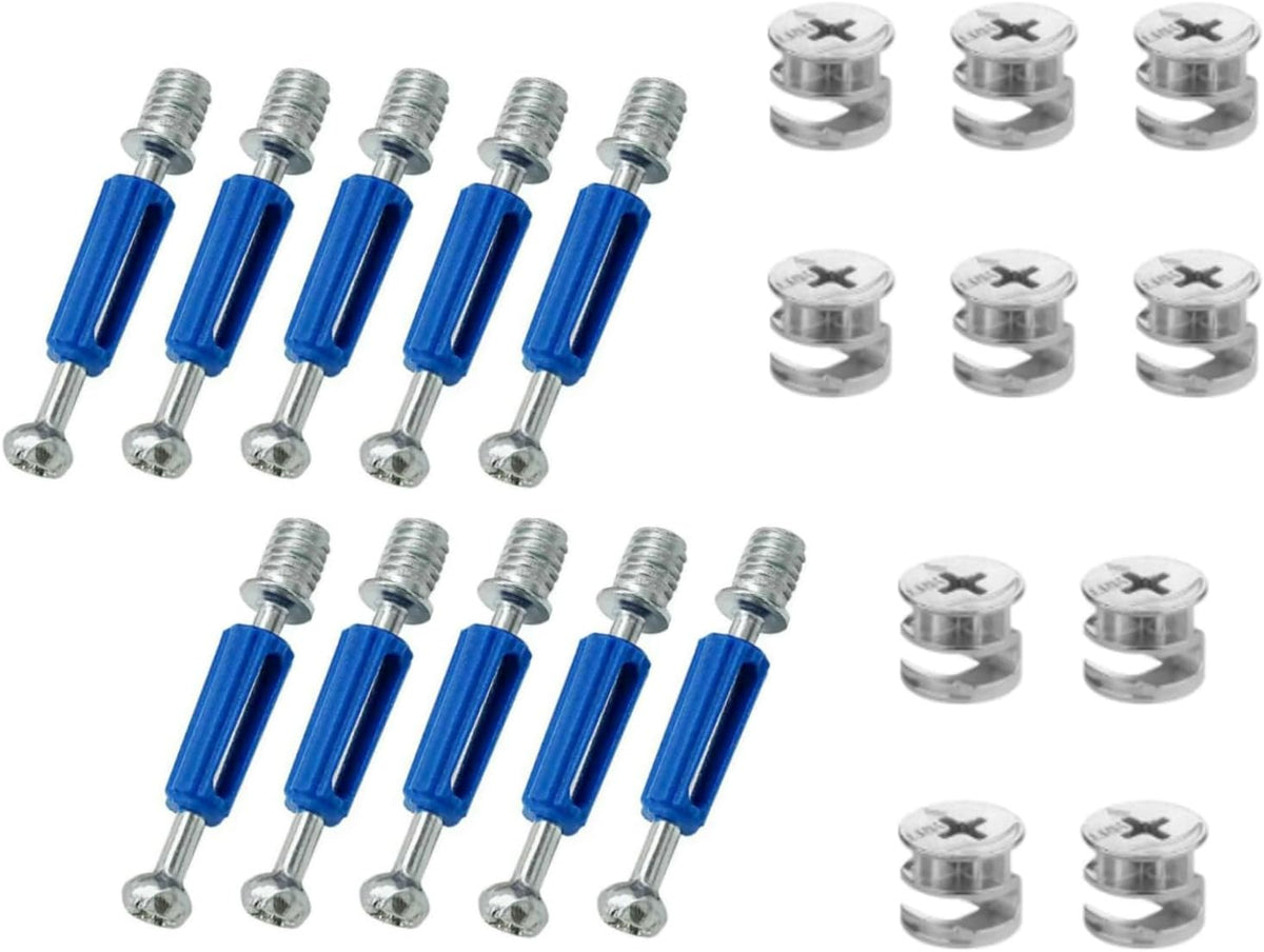 20 Pcs 12 x 11.2 mm Furniture Cam Lock Fasteners Y391