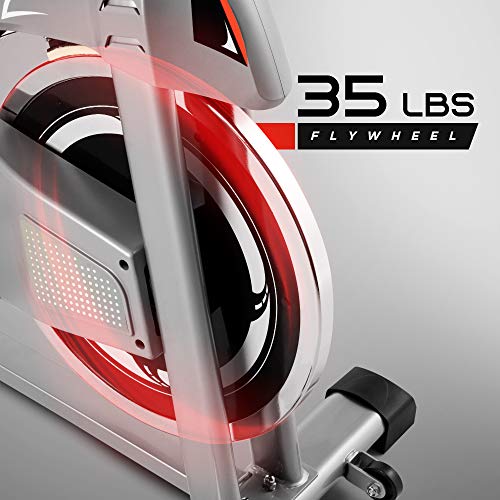 Stationary Exercise Bike with Seat Cushion and Silent Belt Drive Q397