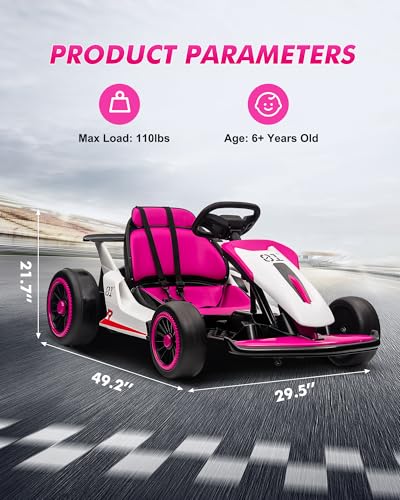 Red Electric Drift Go Kart G44553