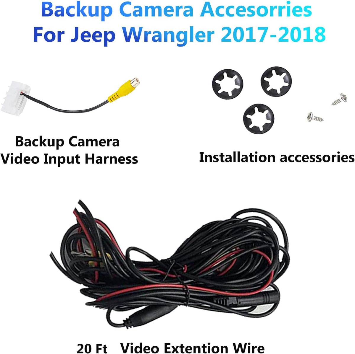 Car Backup Camera Rear View Camera, Spare Tire Mount, Pack of 2 D80881