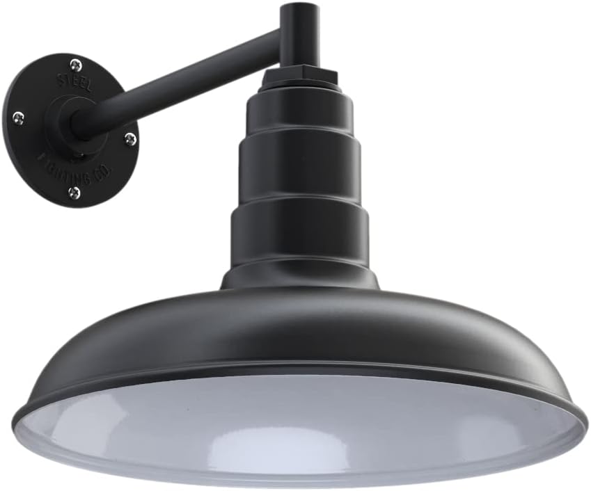 14 inch Dome 16 inch Gooseneck Outdoor Wall Mounted Barn Light C371272