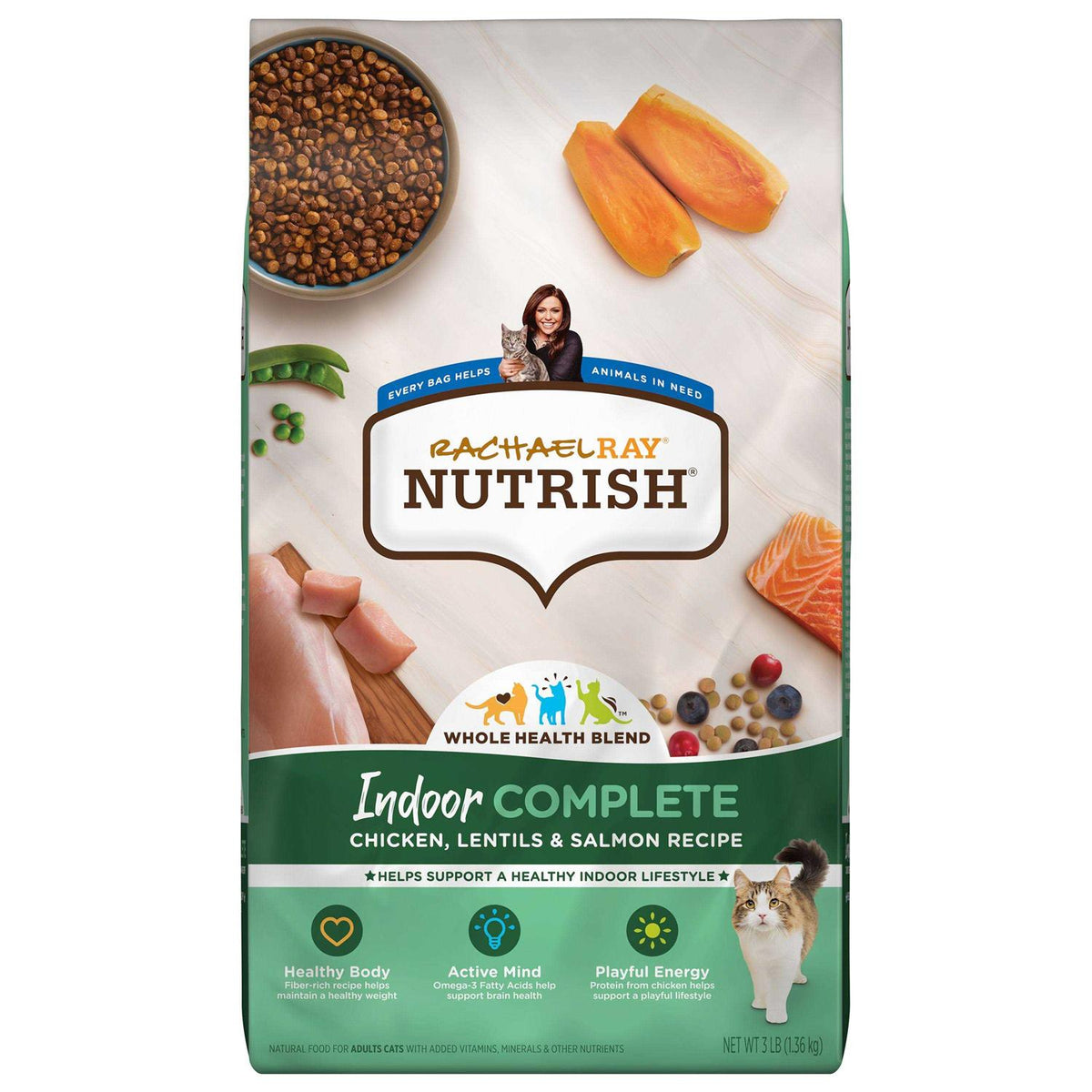 Chicken with Lentils & Salmon Dry Cat Food Q15459