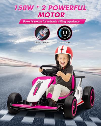 Red Electric Drift Go Kart G44553