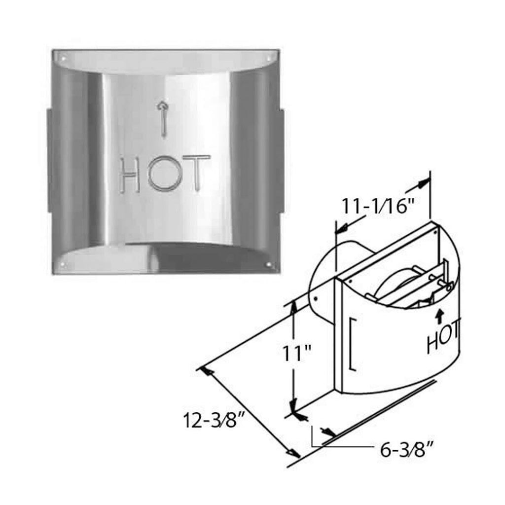 Aluminum Sconce Termination Cap F123415