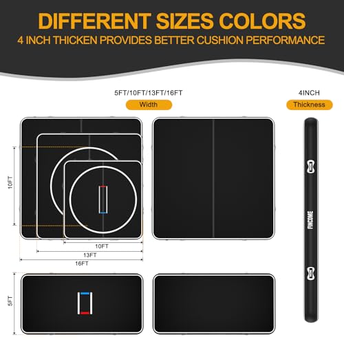Inflatable 4" Thick Foldable Waterproof PVC Wrestling Mat T231939