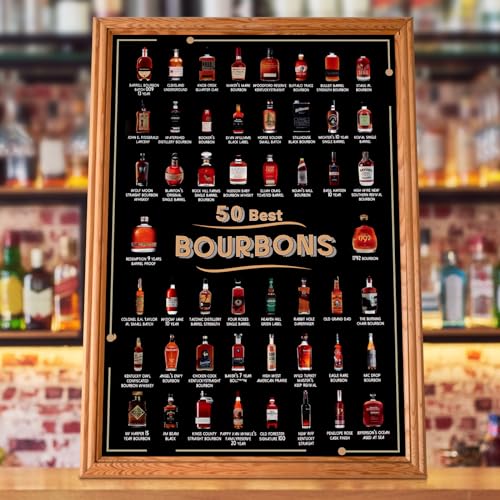 Bourbon Bucket List Scratch Off Poster 12x18 In Y121