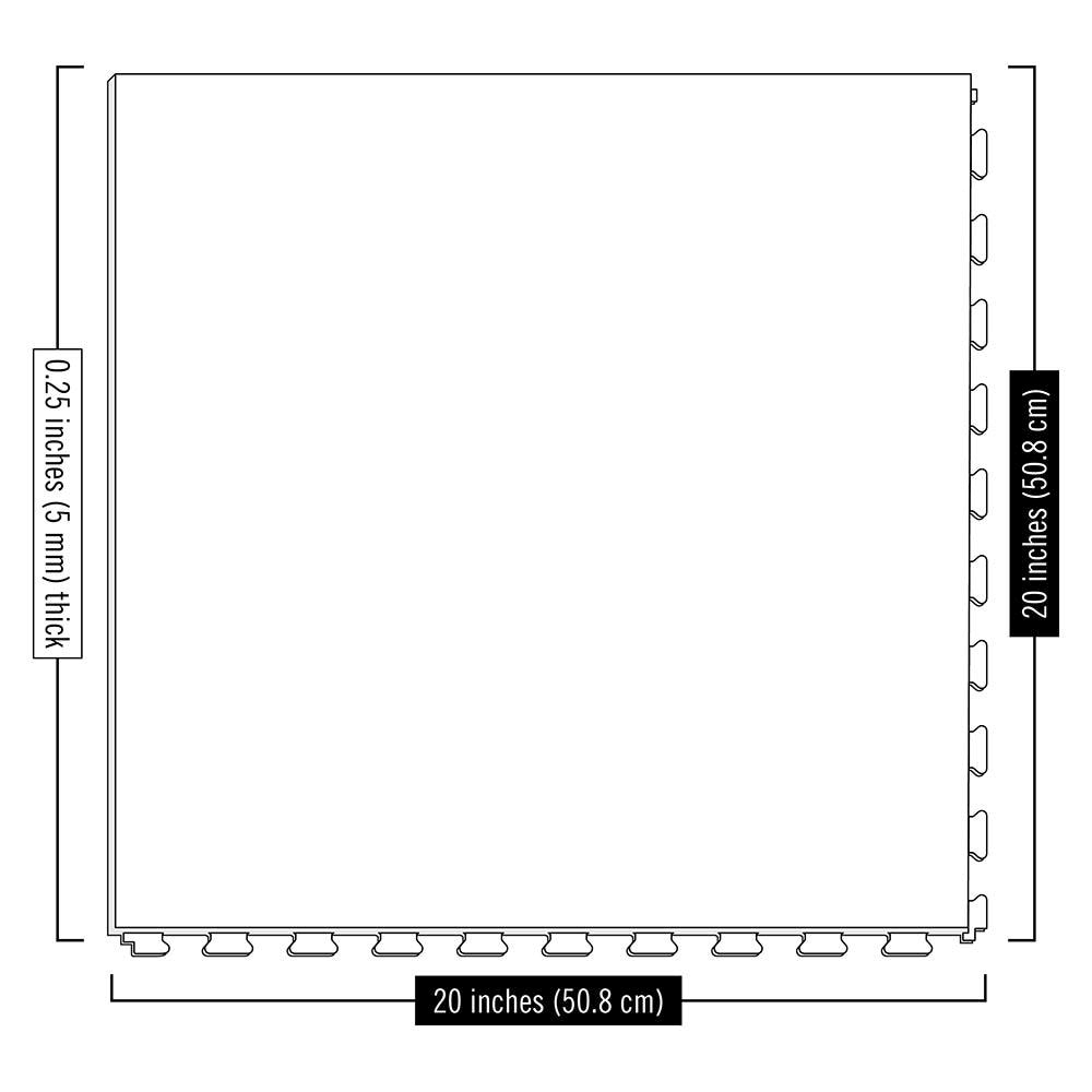 Gray/Satin 20-in x 20-in Water Resistant Interlocking Luxury Vinyl Tile B8533