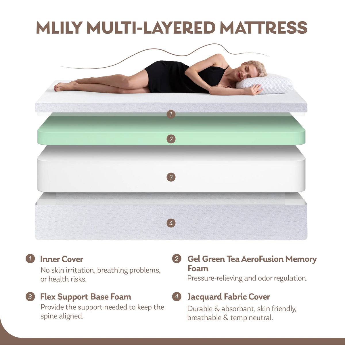 10" Tight Top Gel Memory Foam Twin Mattress K79121