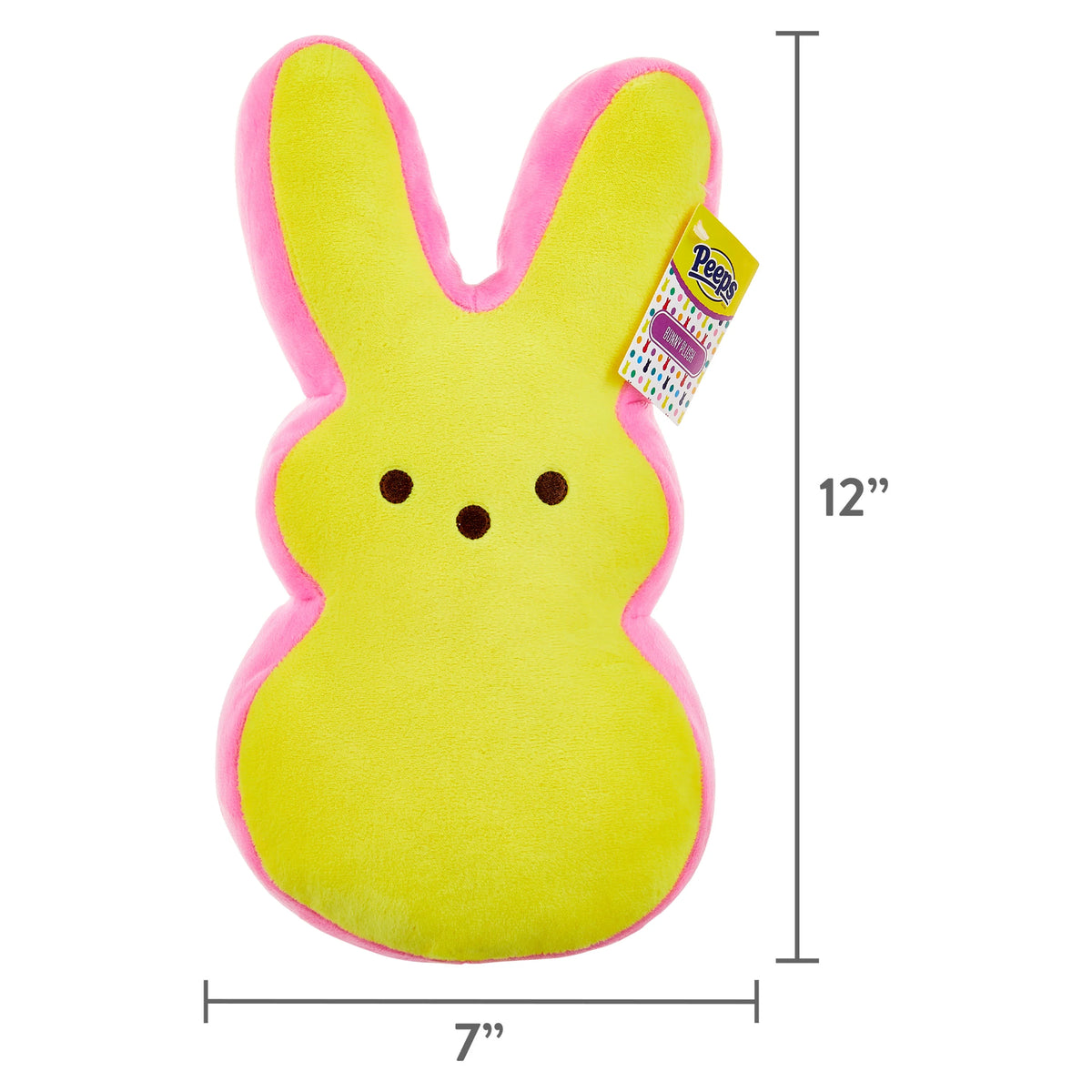 Yellow and Pink 12-inch Plush Bunny S9212