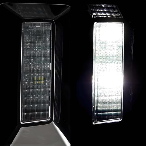 LED Tail Lights Assembly with Sequential Signal Light, Black Housing Clear Lens L3175