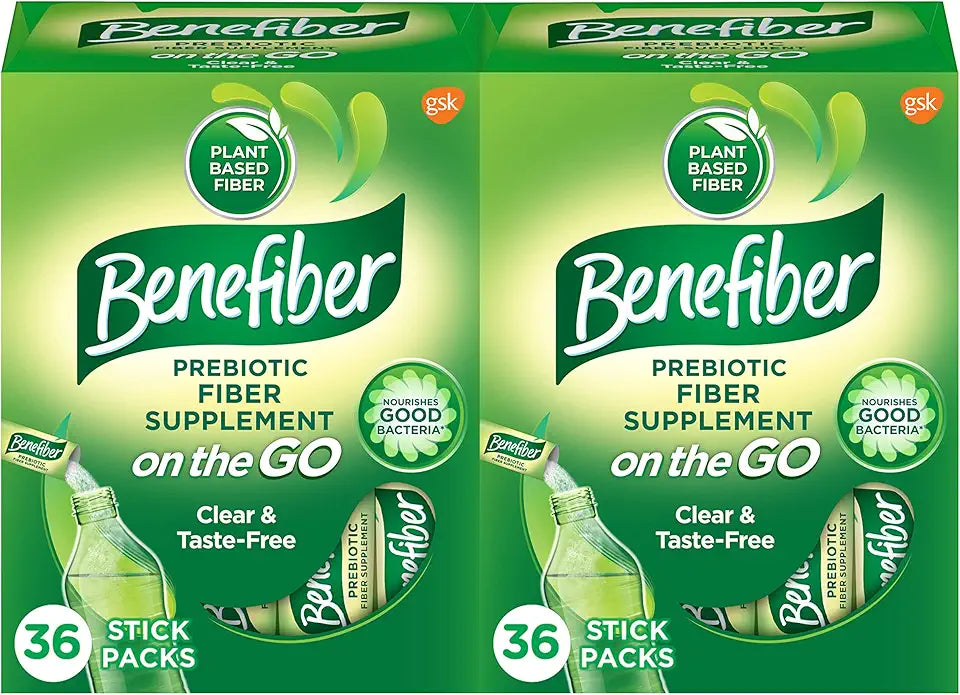 Unflavored Prebiotic Fiber Supplement Powder Stick Packs 36 Sticks P209706