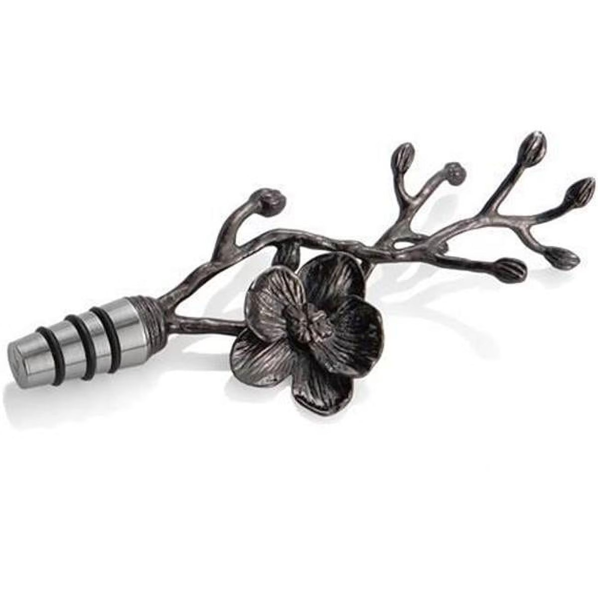 Black Orchid Wine Stopper P36332