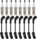 8x Spark Plug Wires & 41-114 Spark Plugs Set, Pack of 2 Z951861