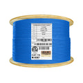 Blue Shielded Cat7A Ethernet Cable 1000ft Reel K44775
