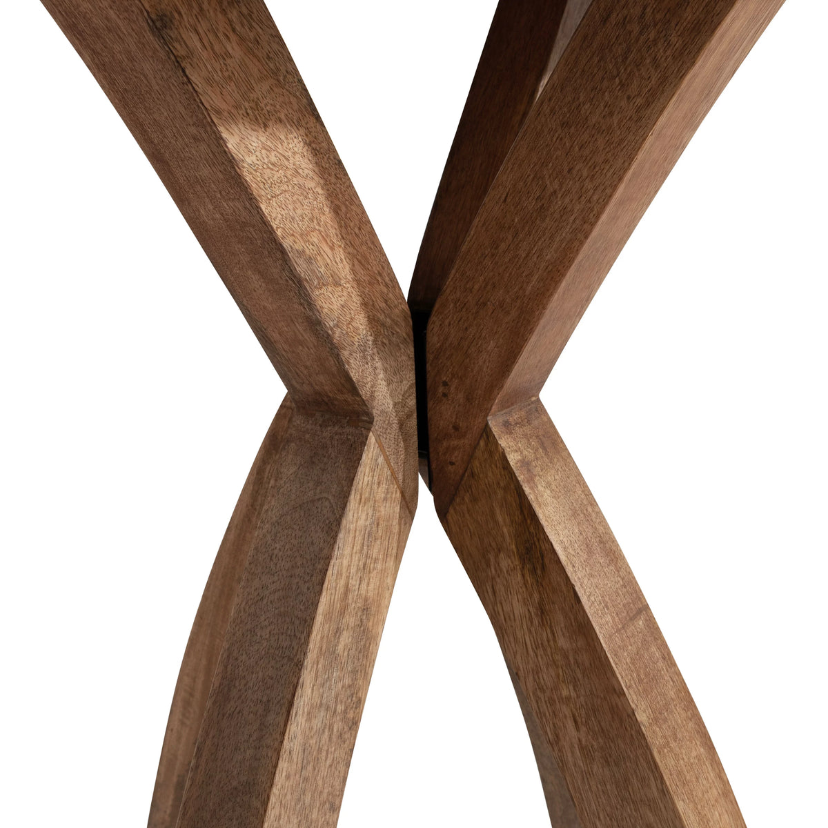 Mid-Century Round Wood Side Table, 20 x 20 x 25, Natural F910