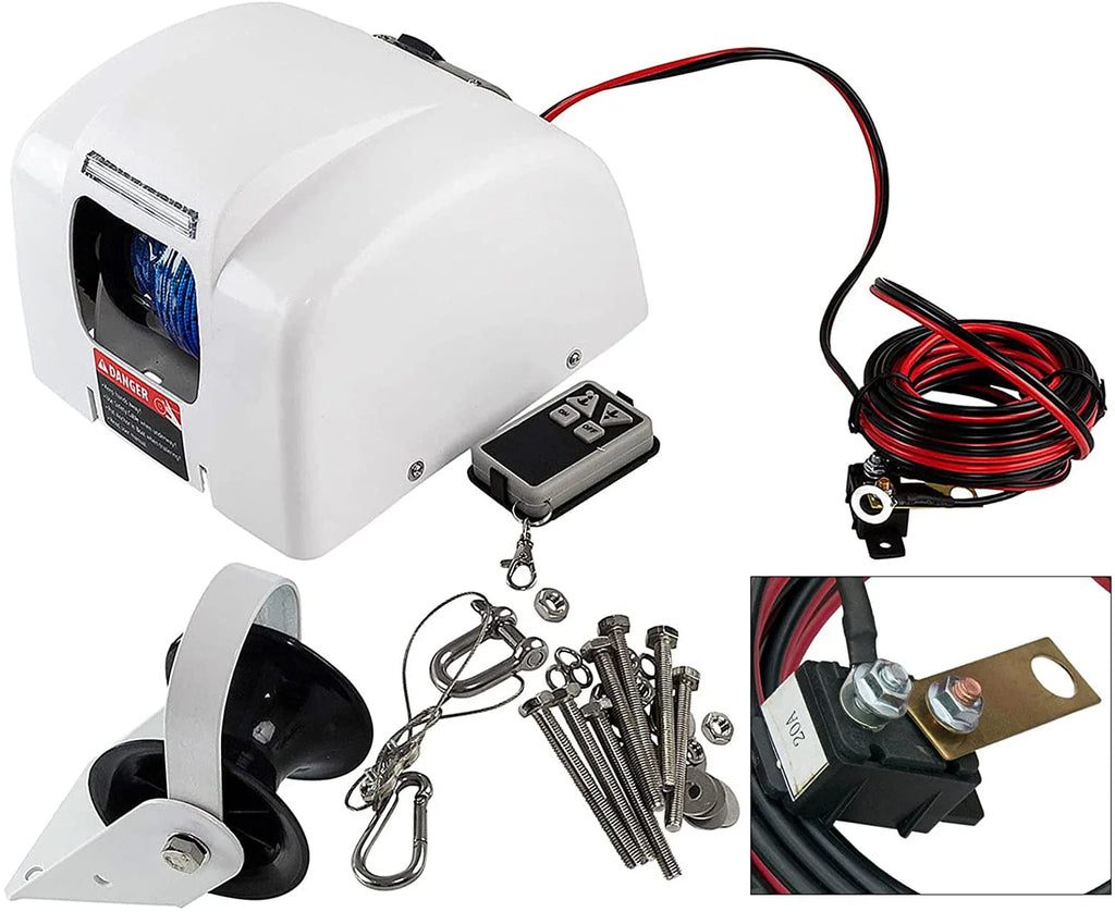 Electric Anchor Winch with Wireless Remote Control 25LBS L692119