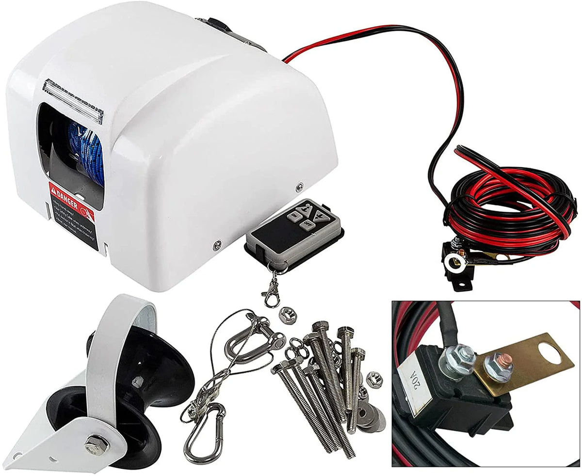 Electric Anchor Winch with Wireless Remote Control 25LBS L692119