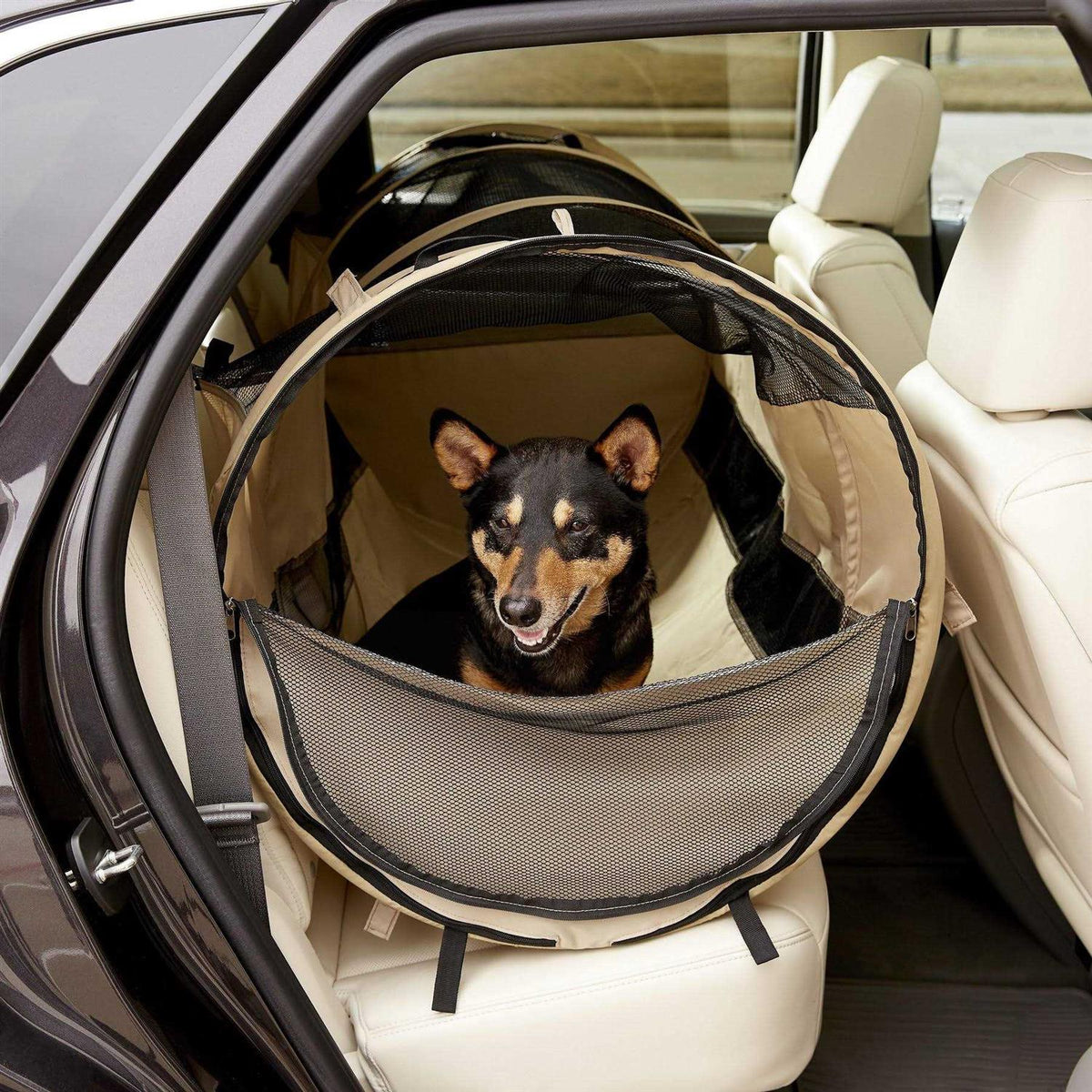 Soft Pet Kennel Car Crate with Carrying Case W322160