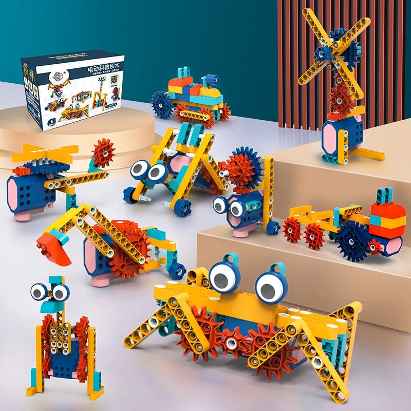 116PCS Motorized STEM Building Blocks Toy Set E873