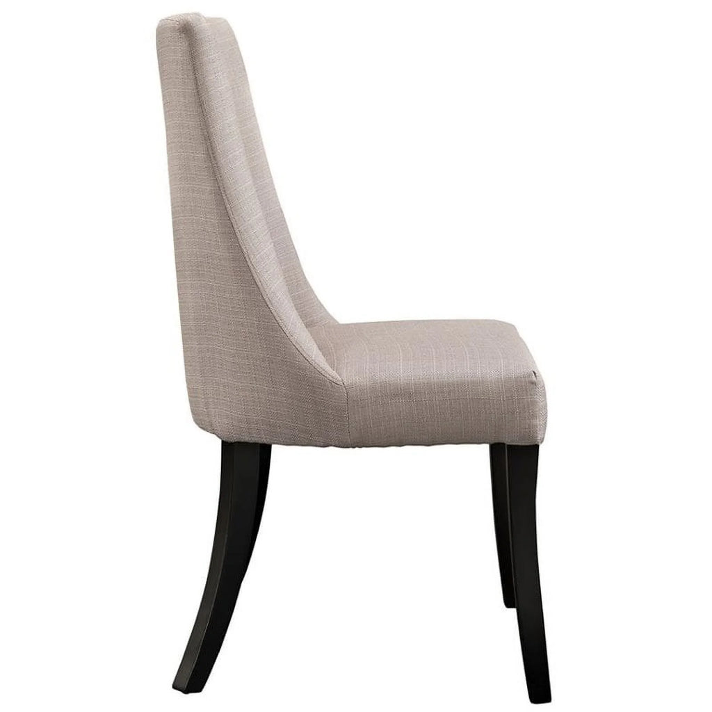 Beige Linen Dining Side Chair J945