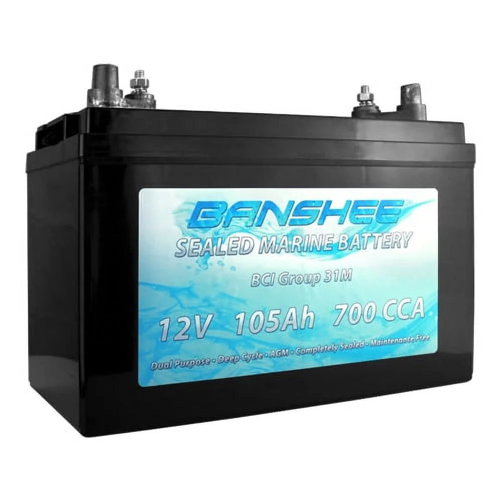 Group 31 Deep Cycle Sealed AGM Marine Battery H86495