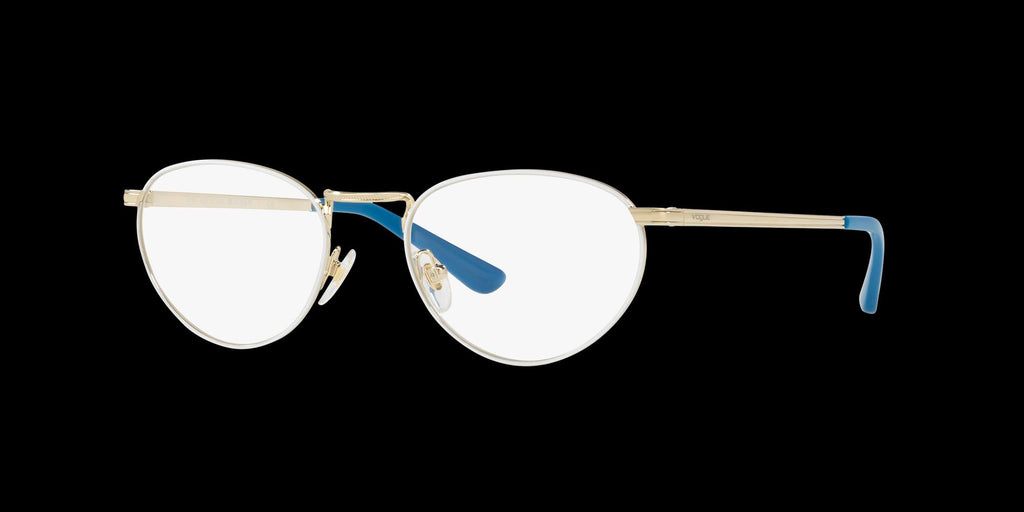 Pale Gold/White Eyeglasses B632242