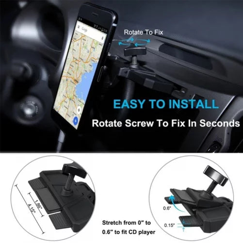 Magnetic CD Slot Car Mount J6897