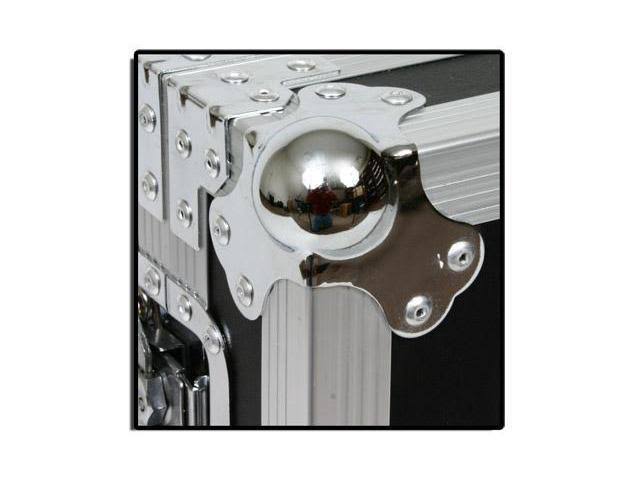 12 Space ATA Shock Mount Effects Rack Case with Casters D986