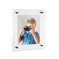 Acrylic Floating Frame for Pictures Up to 14x21 Inches with Black Acrylic Standoff Z750