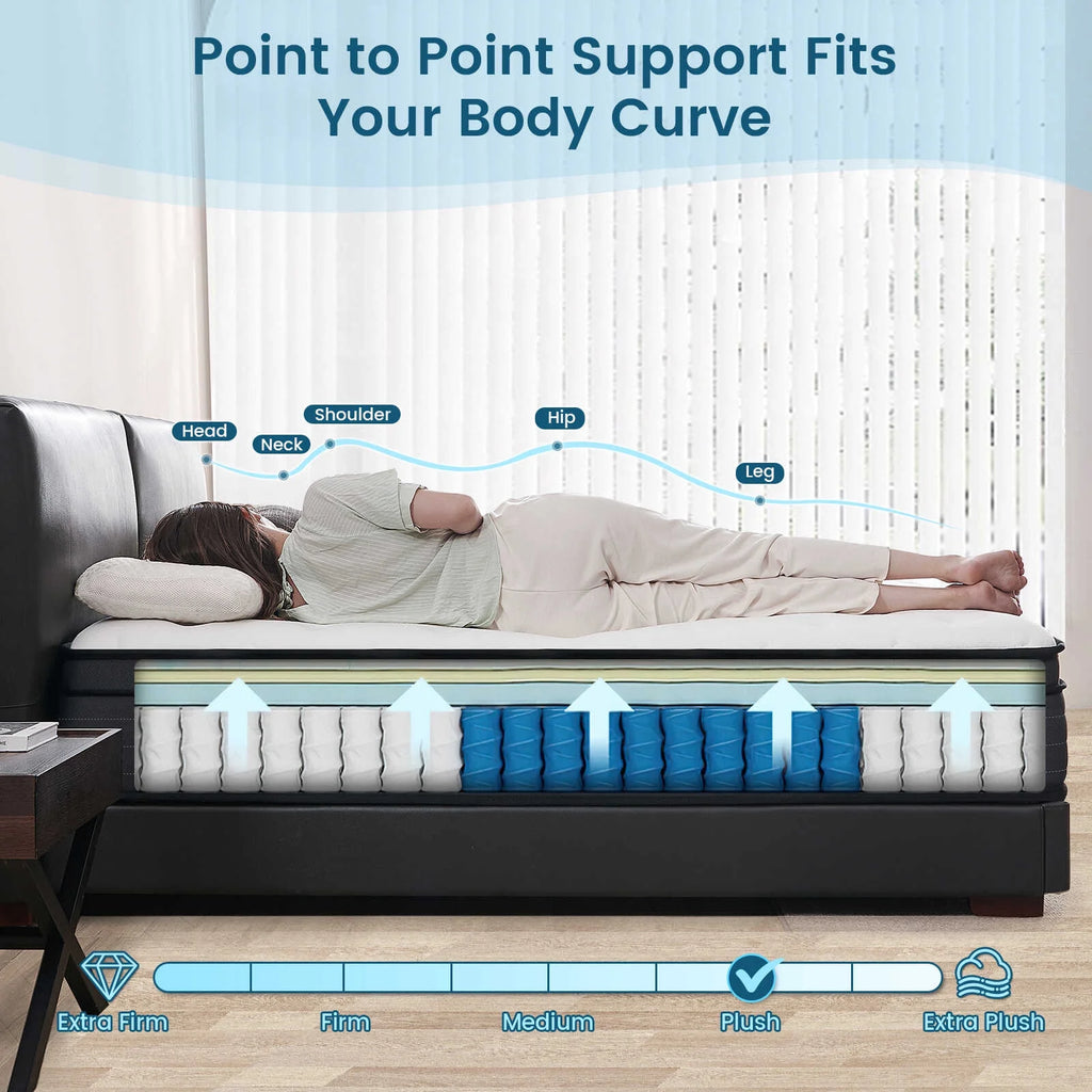 10 Inch Memory Foam Hybrid Twin Mattress G90283