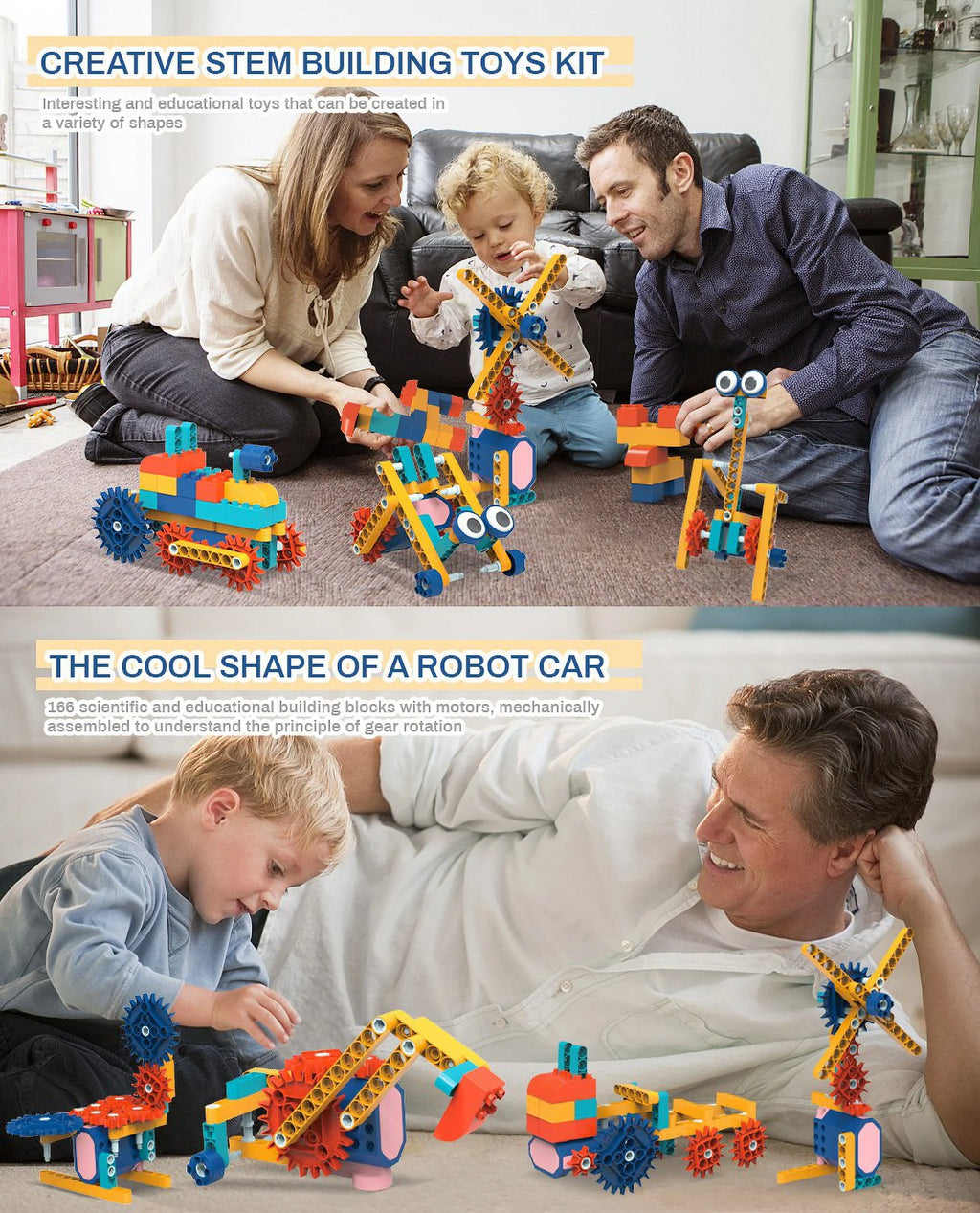 116PCS Motorized STEM Building Blocks Toy Set E873