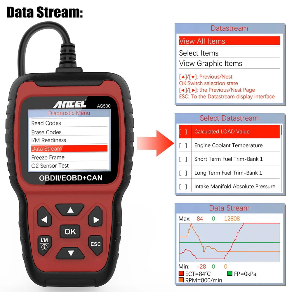 OBD2 Scanner Code Reader Car Diagnostic Tool E647105