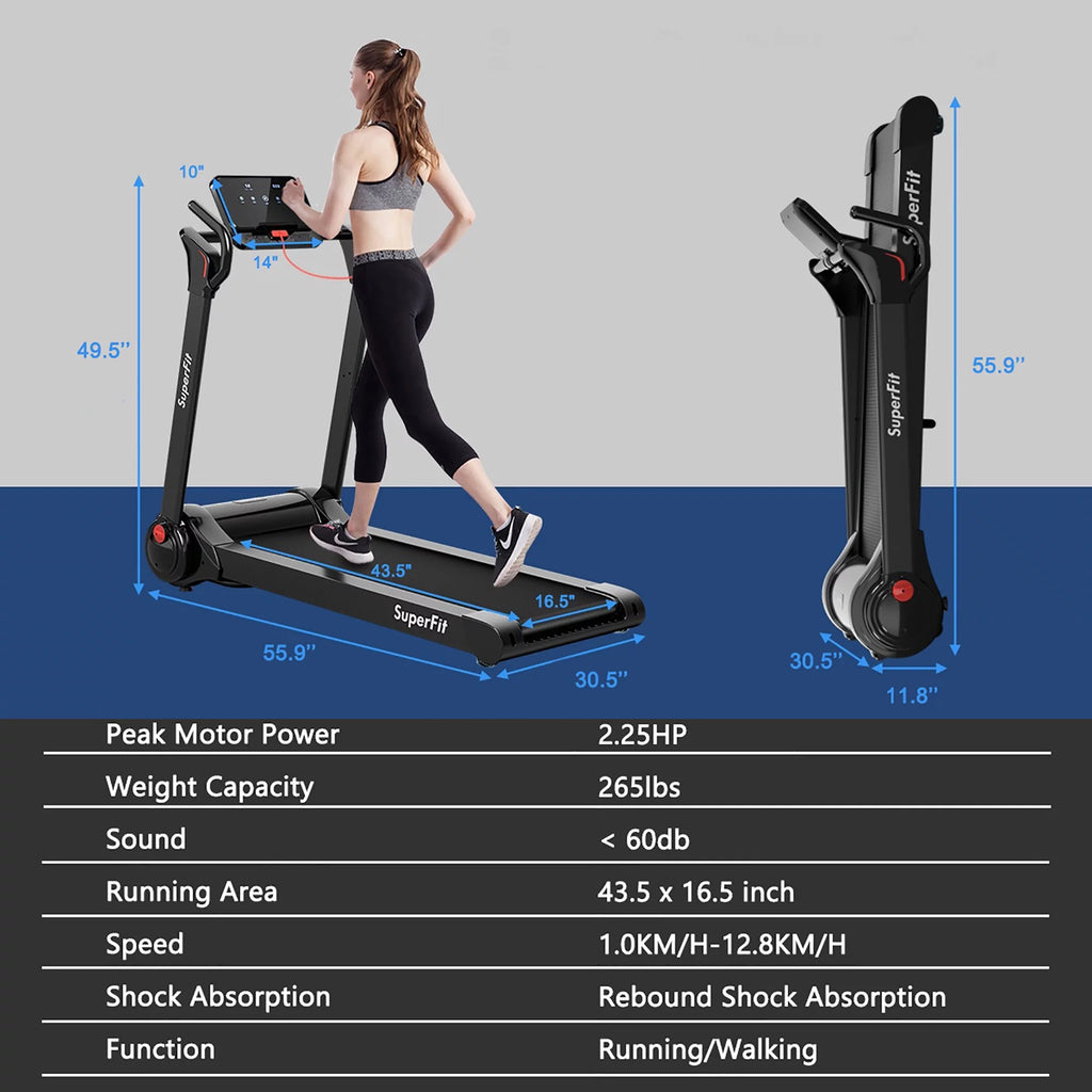 2.25HP Folding Electric Treadmill B332584